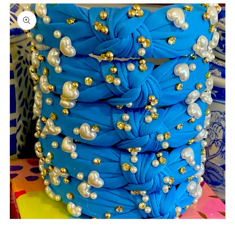 New Blue Rhinestone headband, Super cute!